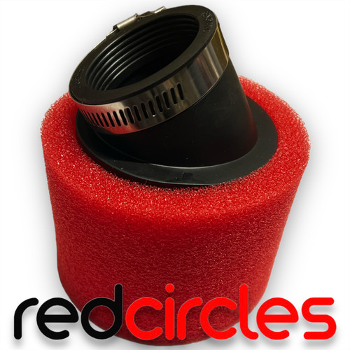 Filtro aria angolato - aria, rosso